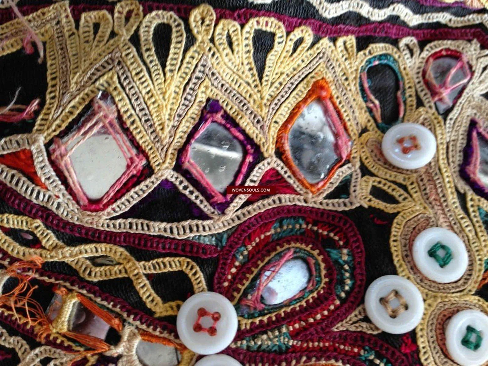 713 SOLD Huge Vintage Embroidered Bag Rabari Tribal textile