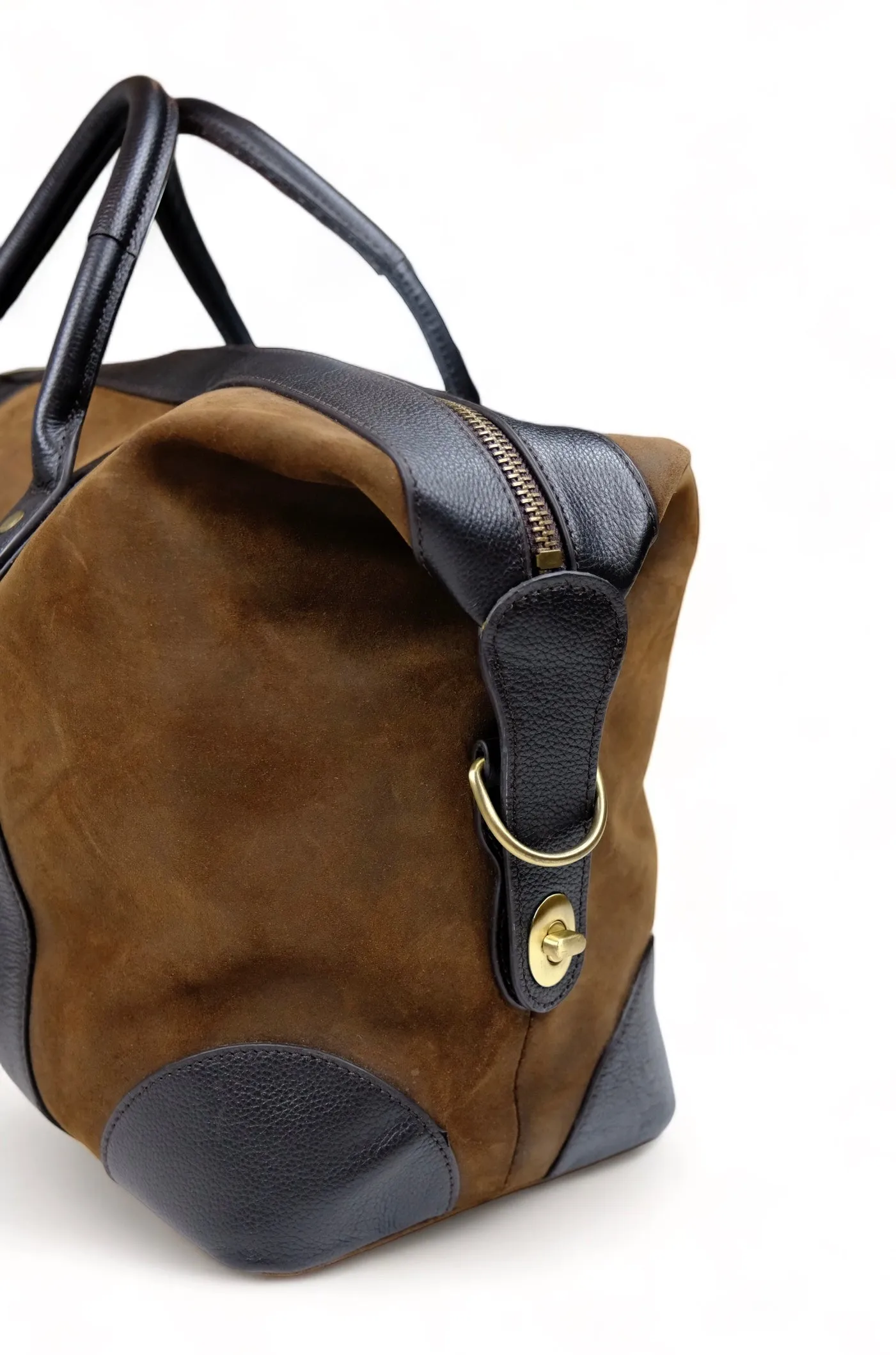 Baron - Brown Waxed Suede Weekend Bag 24h/30L