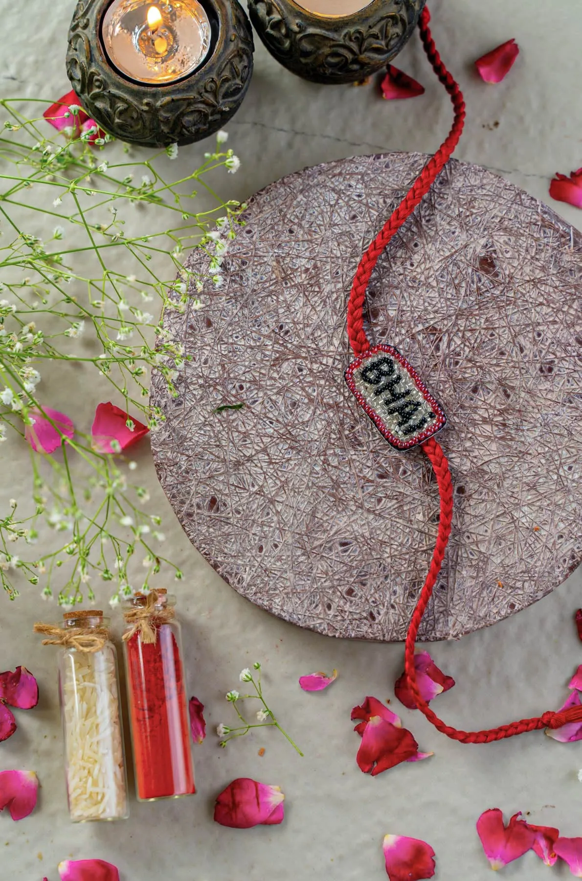 Bhai Bond  Embroidered Rakhi