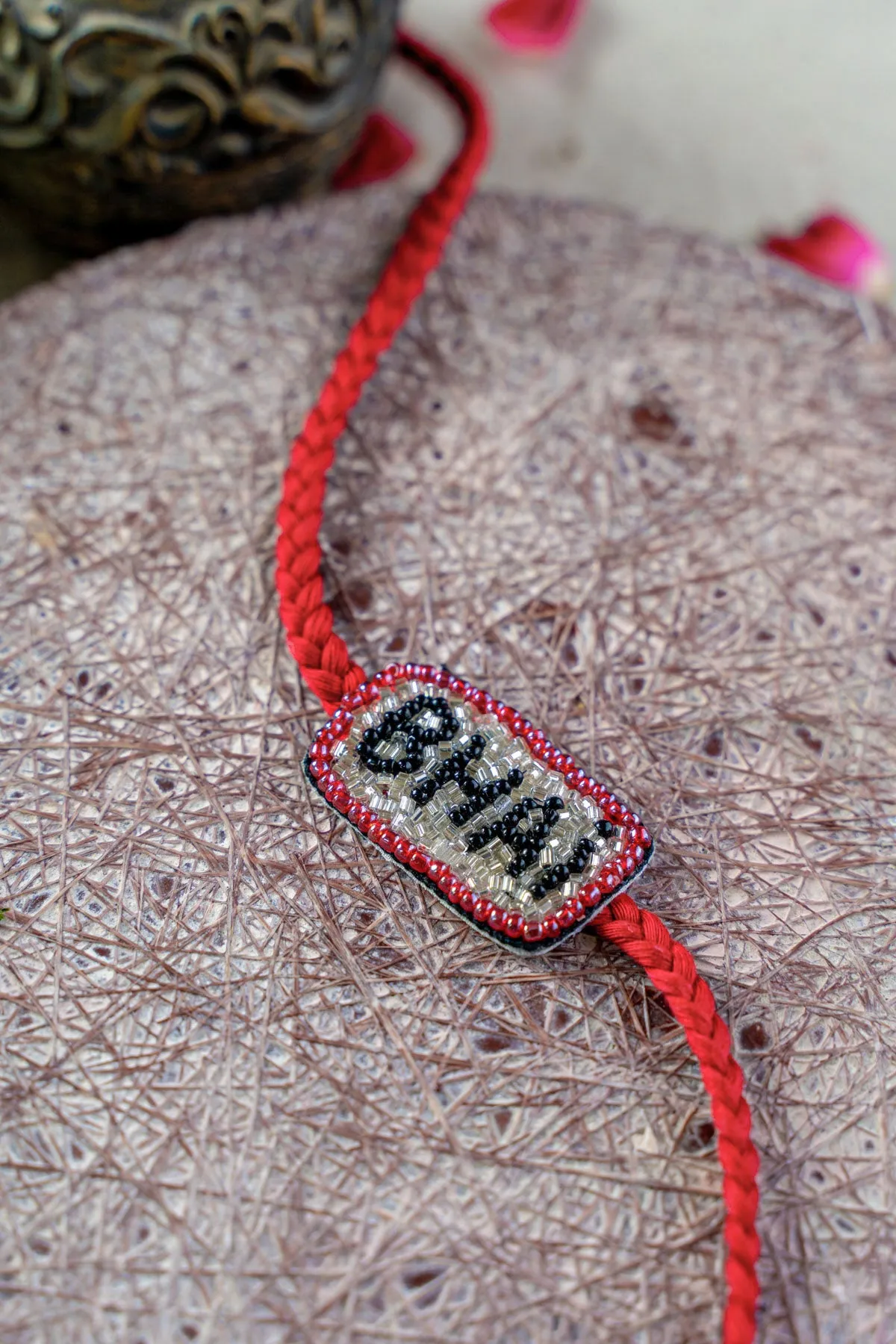 Bhai Bond  Embroidered Rakhi