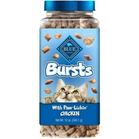 Blue Buffalo Bursts Crunchy Cat Treats Chicken Flavour