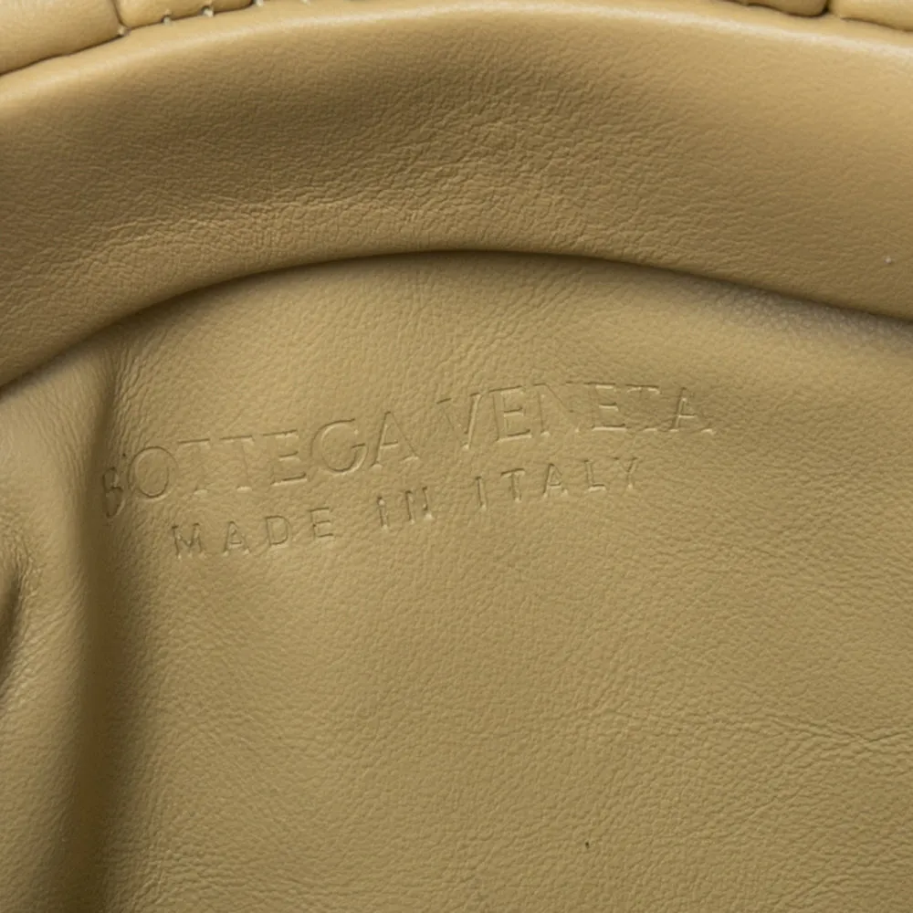 Bottega Veneta Beige Leather Fringe Pouch Hobo