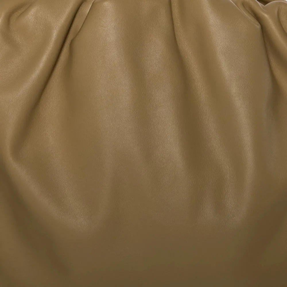 Bottega Veneta Beige Leather Fringe Pouch Hobo