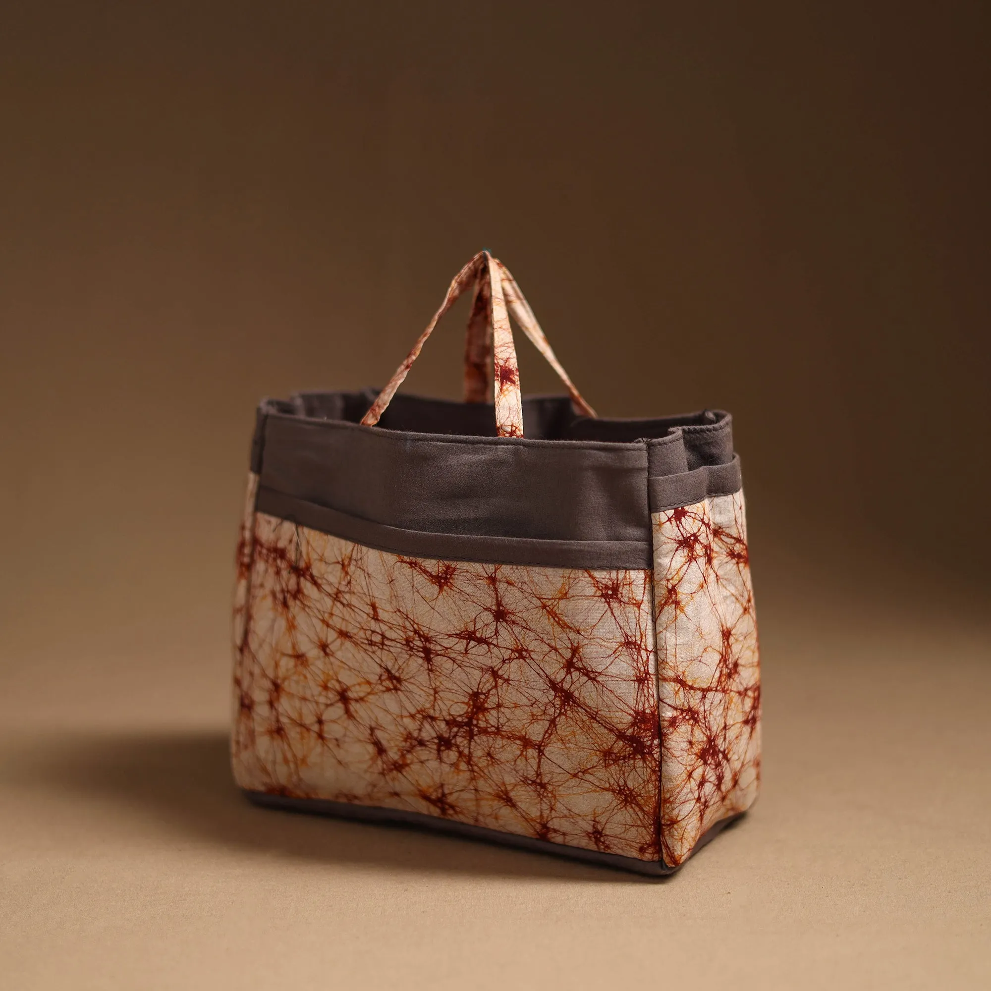 Brown - Handcrafted Cotton Cosmetic/Toiletry Bag 25
