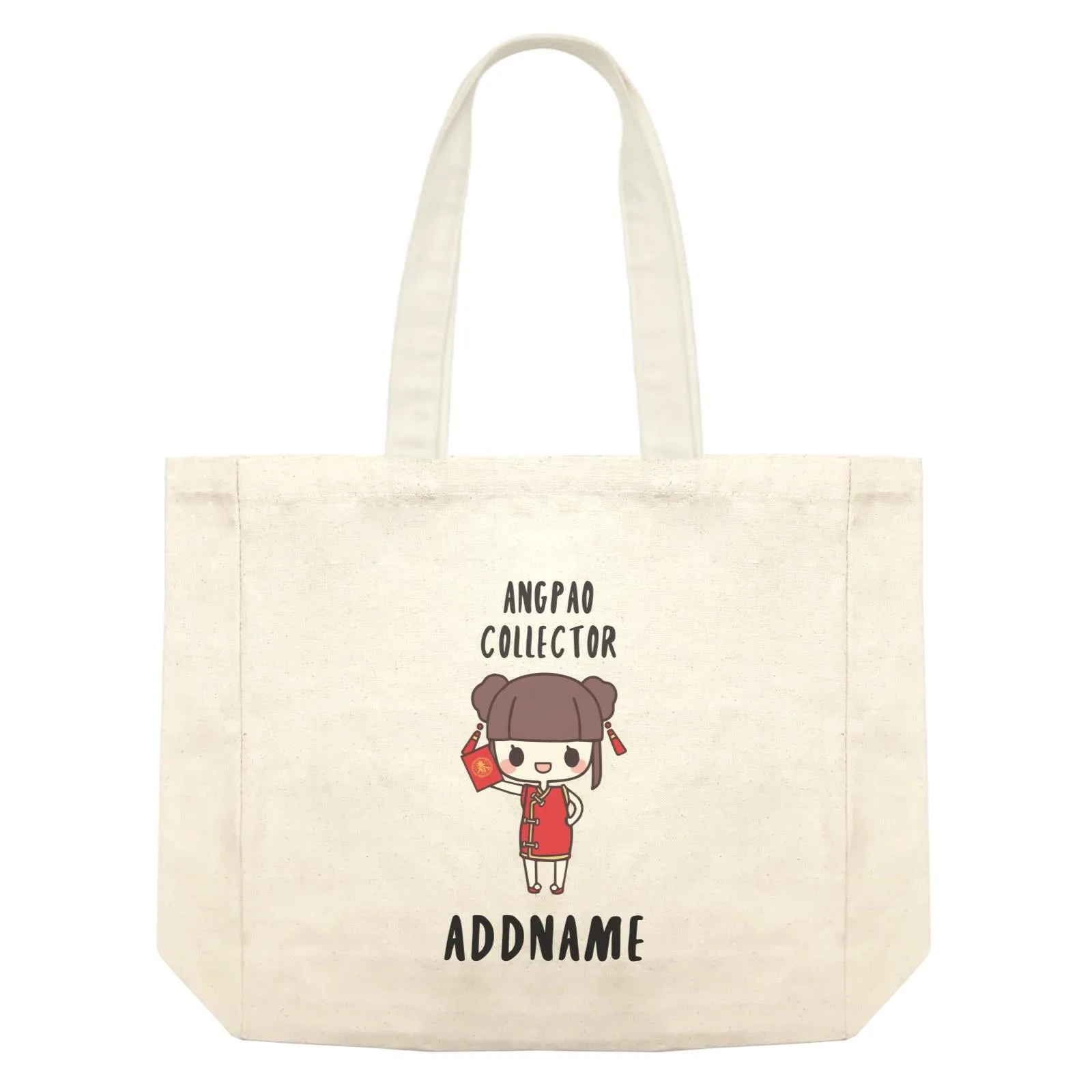 Chinese New Year Cute Girl Ang Pao Collector Shopping Bag