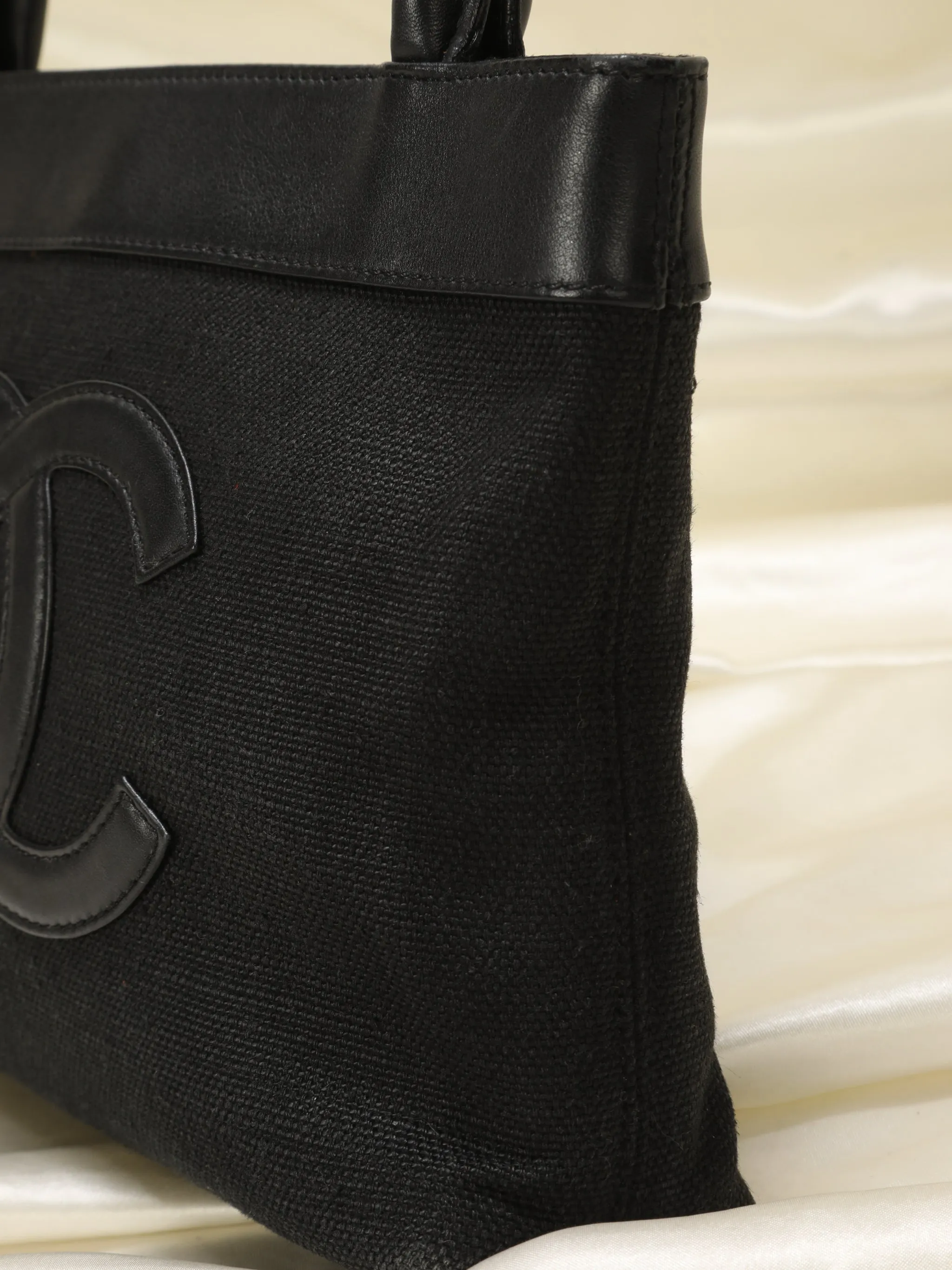 CL Linen & Lambskin Mini Tote