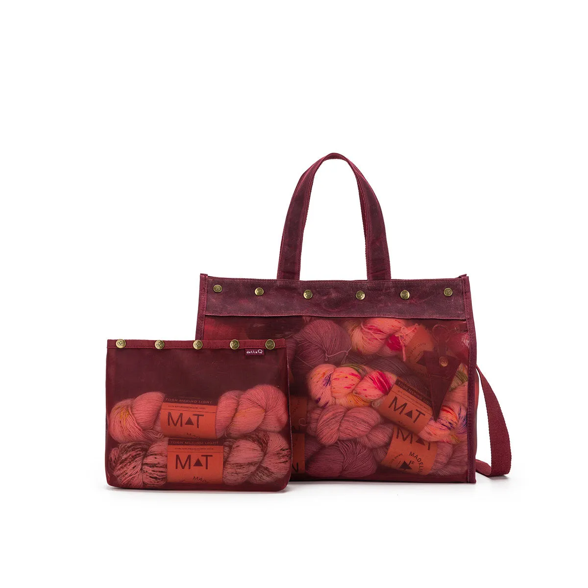 della Q Maker's Mesh Tote - Olive
