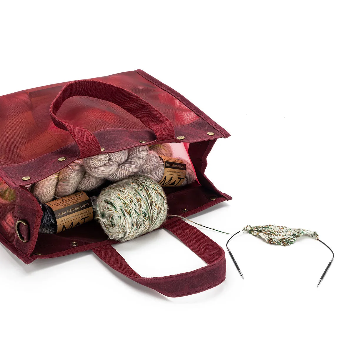 della Q Maker's Mesh Tote - Olive