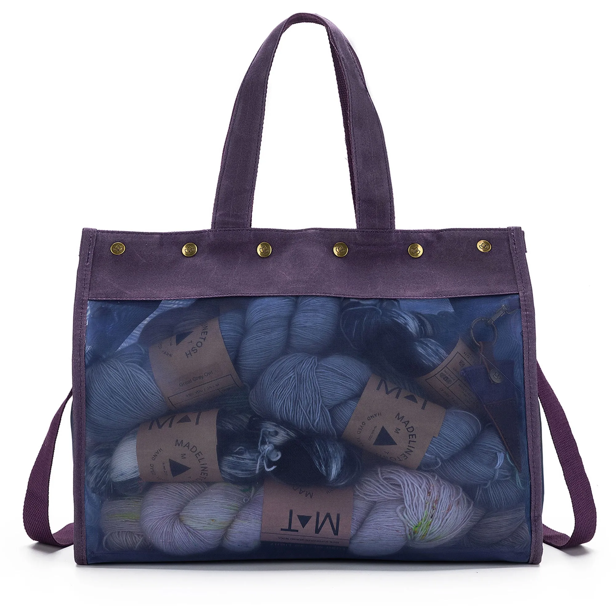 della Q Maker's Mesh Tote - Purple