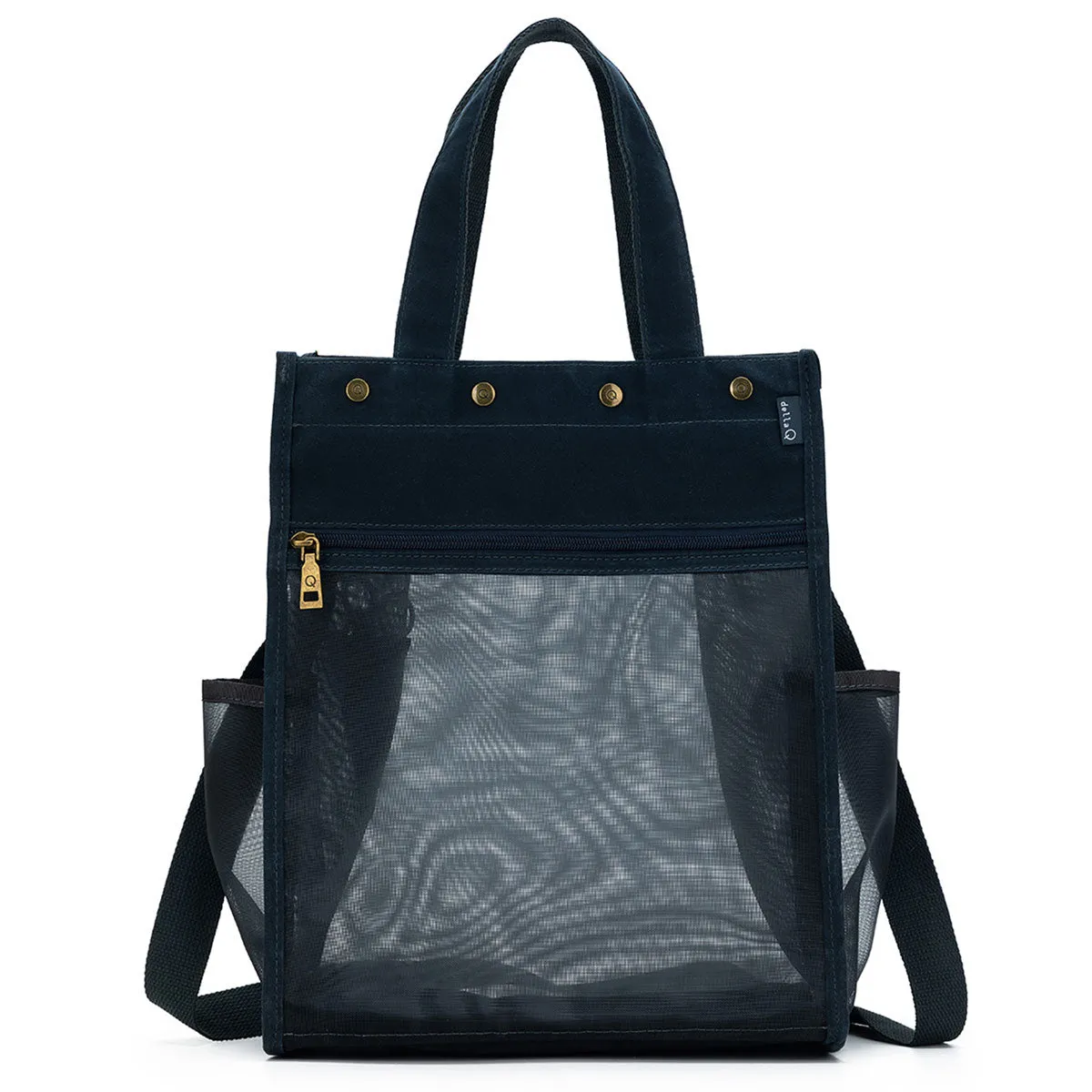 della Q Maker's Tall Mesh Tote - Blue