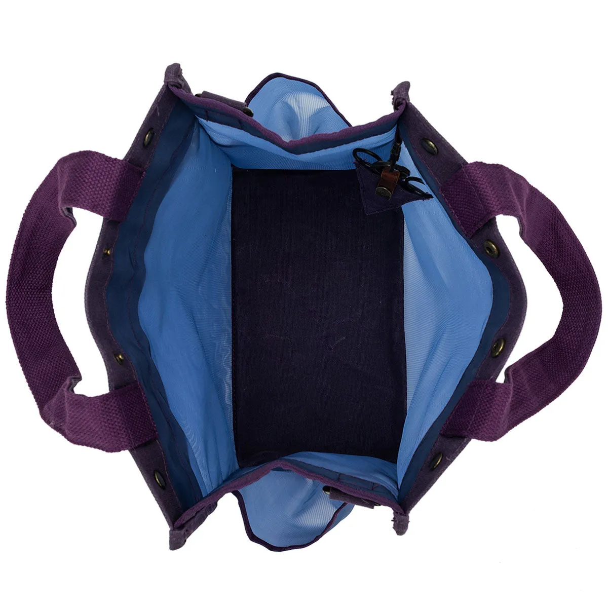 della Q Maker's Tall Mesh Tote - Purple
