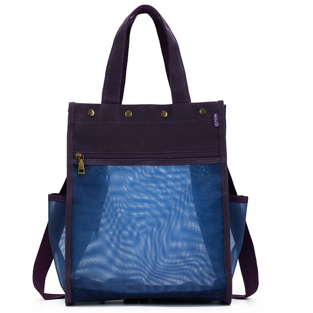 della Q Maker's Tall Mesh Tote - Purple
