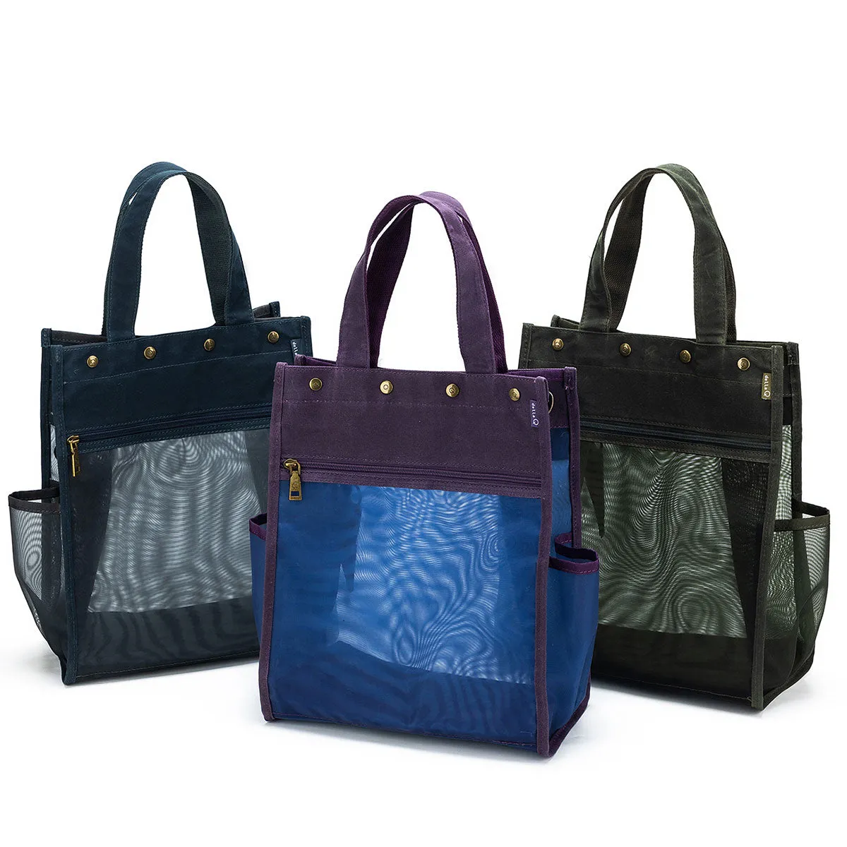 della Q Maker's Tall Mesh Tote - Purple