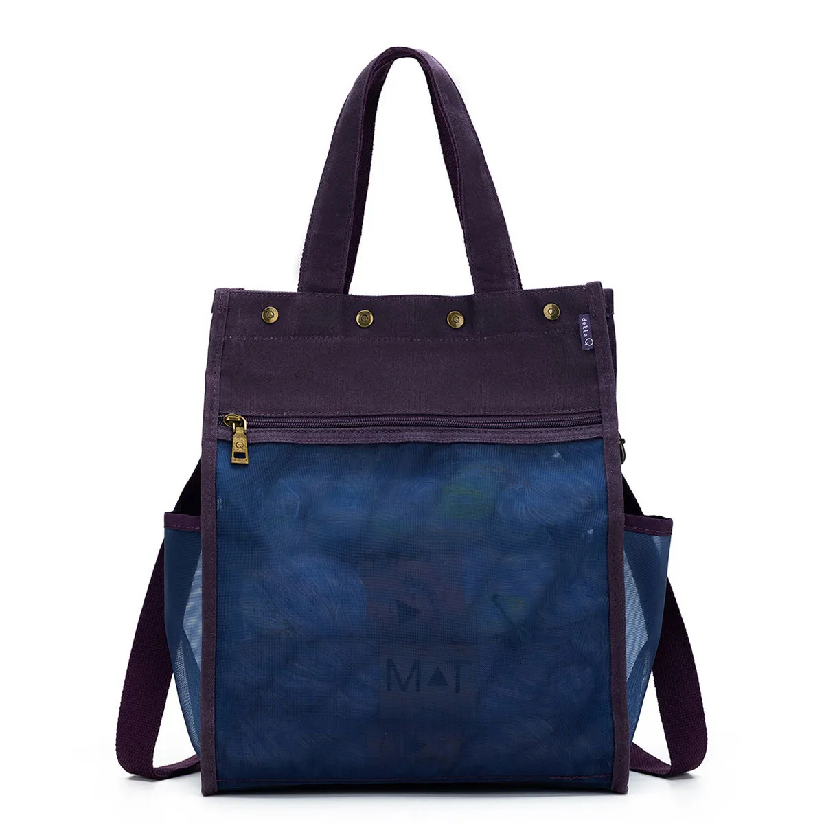 della Q Maker's Tall Mesh Tote - Purple