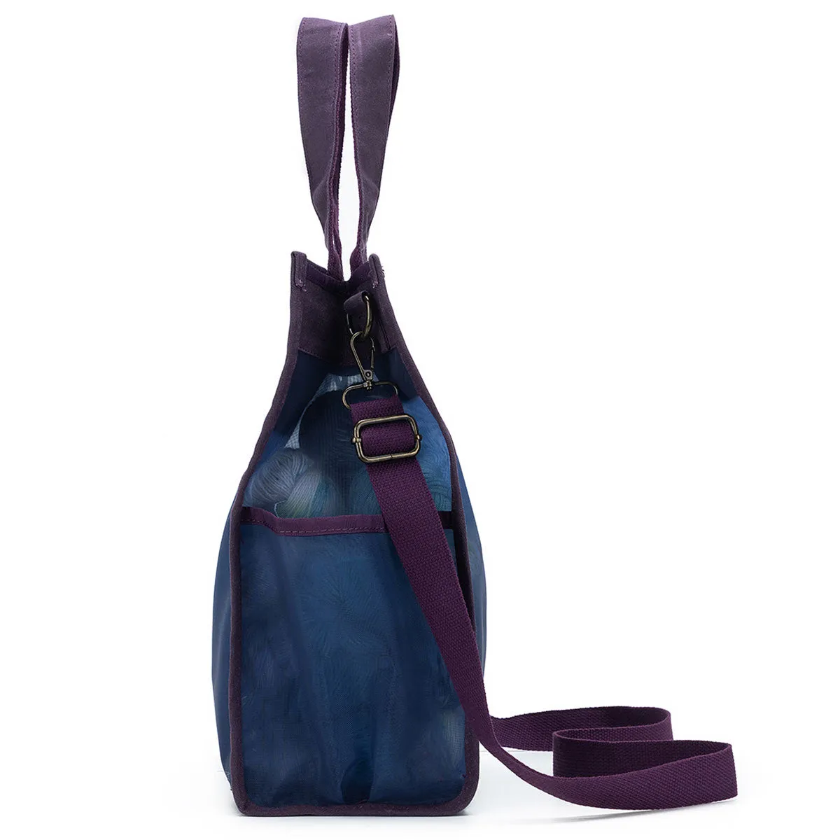della Q Maker's Tall Mesh Tote - Purple