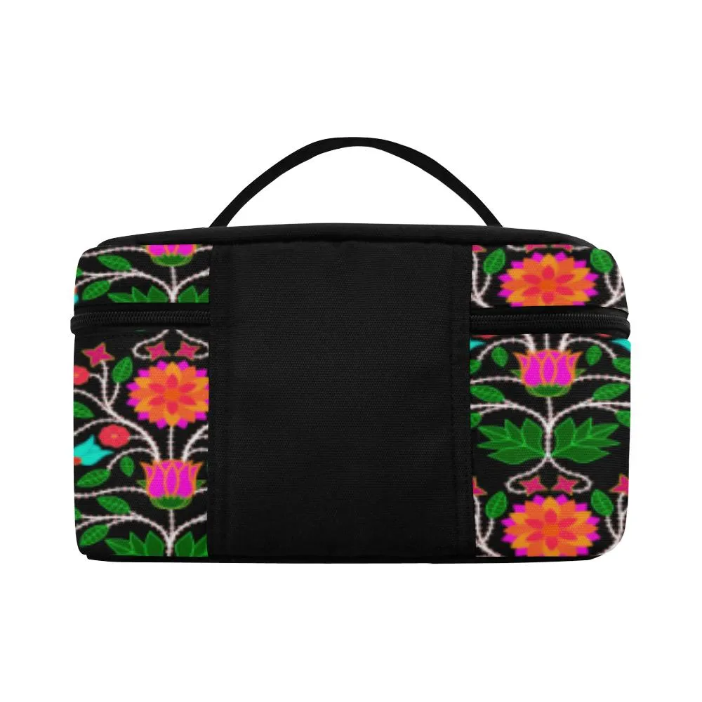 Floral Beadwork Four Clans Sunset Cosmetic Bag/Large