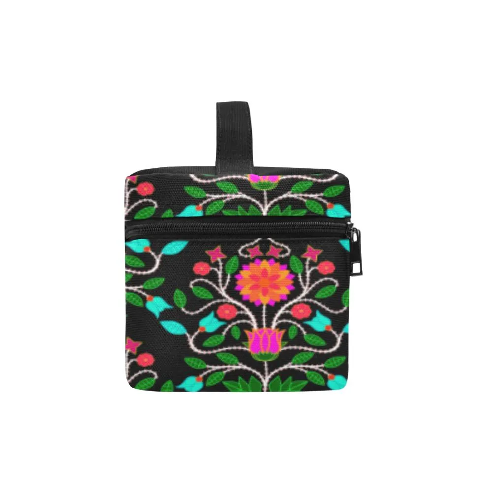 Floral Beadwork Four Clans Sunset Cosmetic Bag/Large