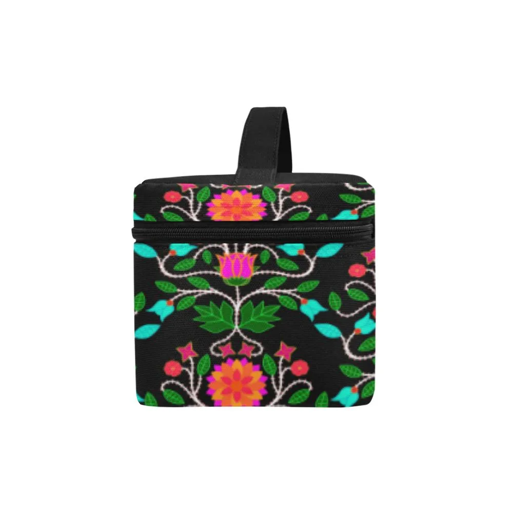 Floral Beadwork Four Clans Sunset Cosmetic Bag/Large