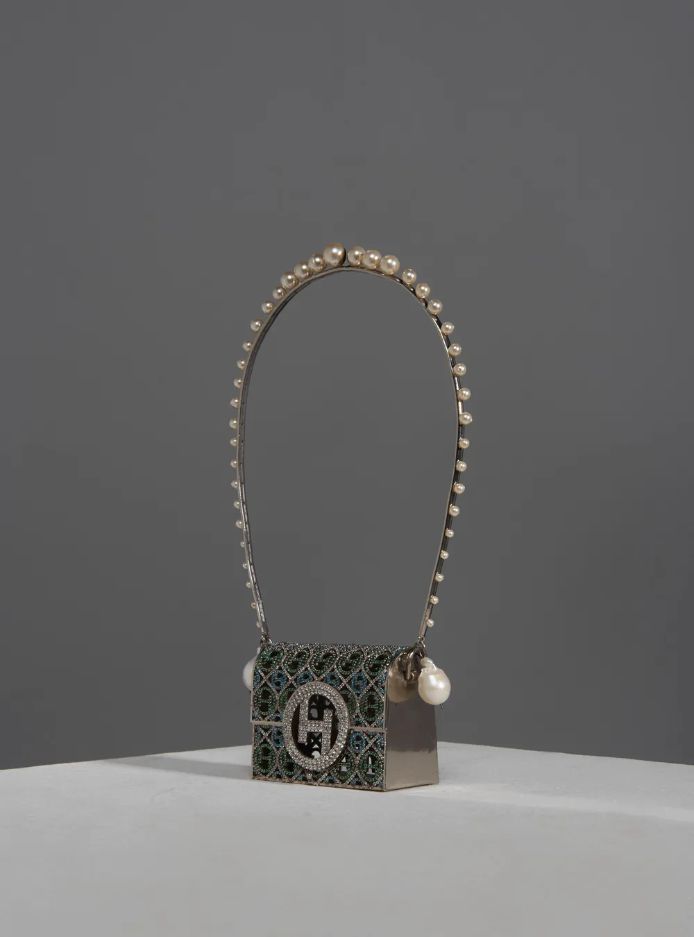 Khushnaz Ashdin Turner Wearing Pico Minaudiere Couture Bag