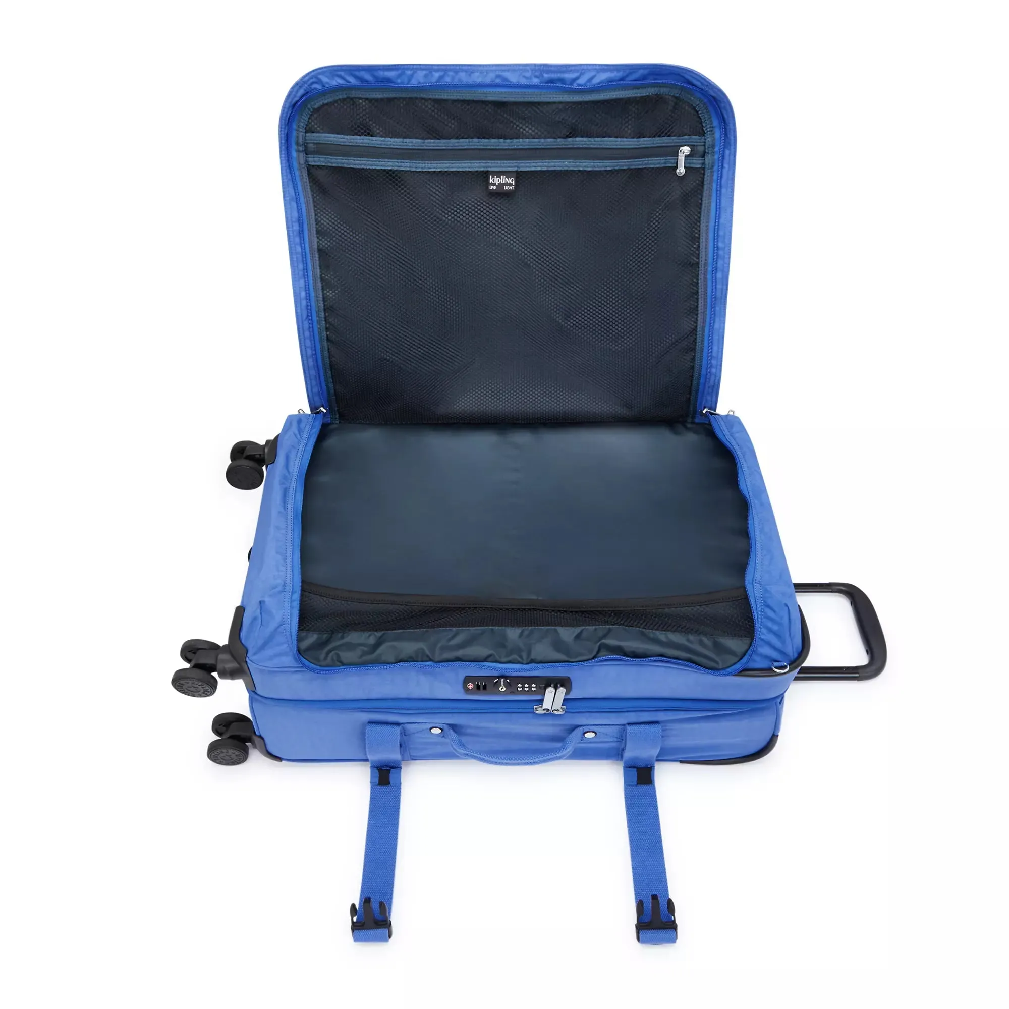 Kipling Spontaneous Medium Rolling Luggage - Havana Blue
