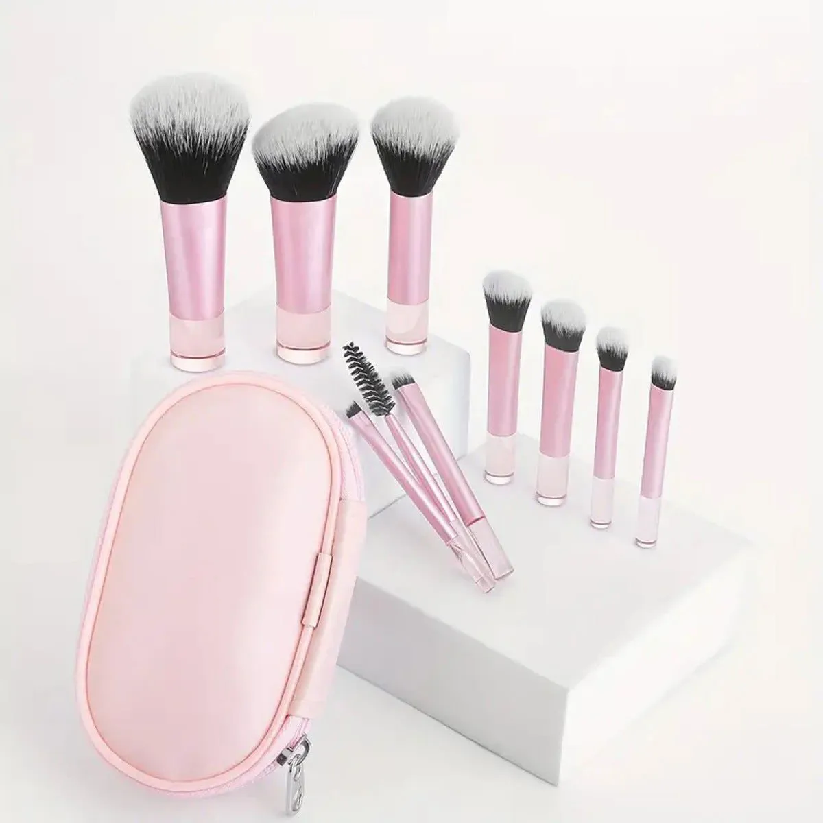LovelyRLovely Multivolored 8 Long Tube Makeup Brushes Suit