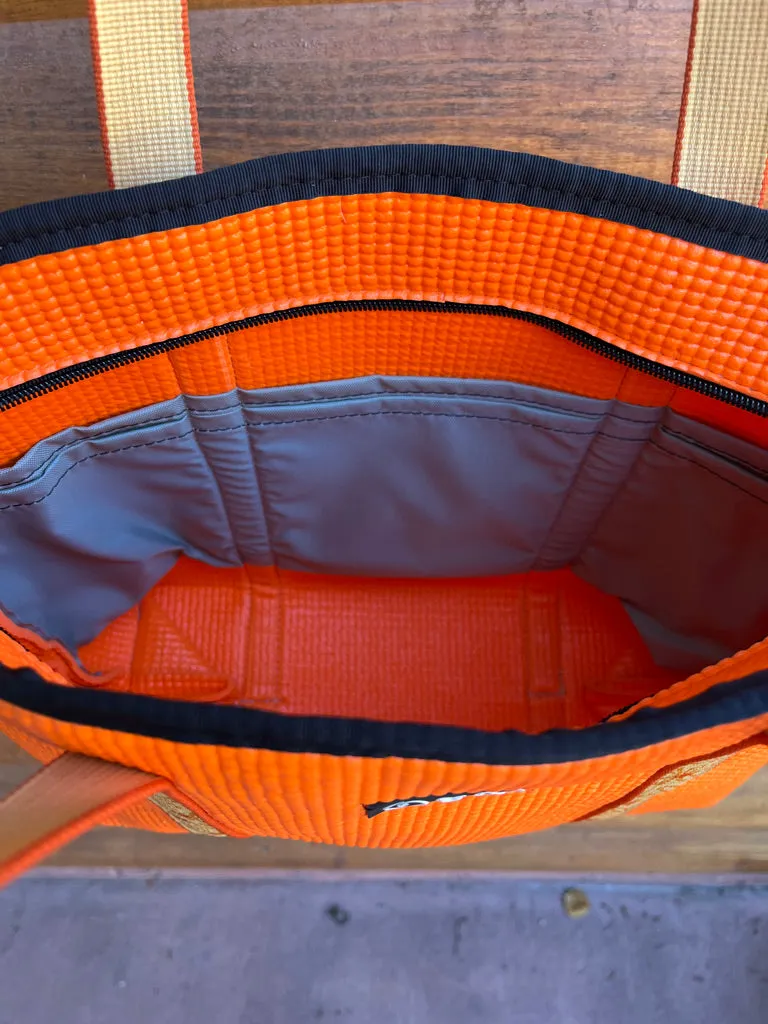 OM Tote-Orange Zip Top