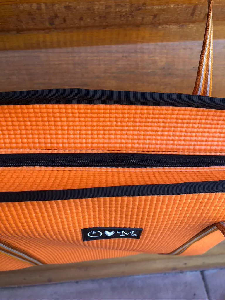 OM Tote-Orange Zip Top