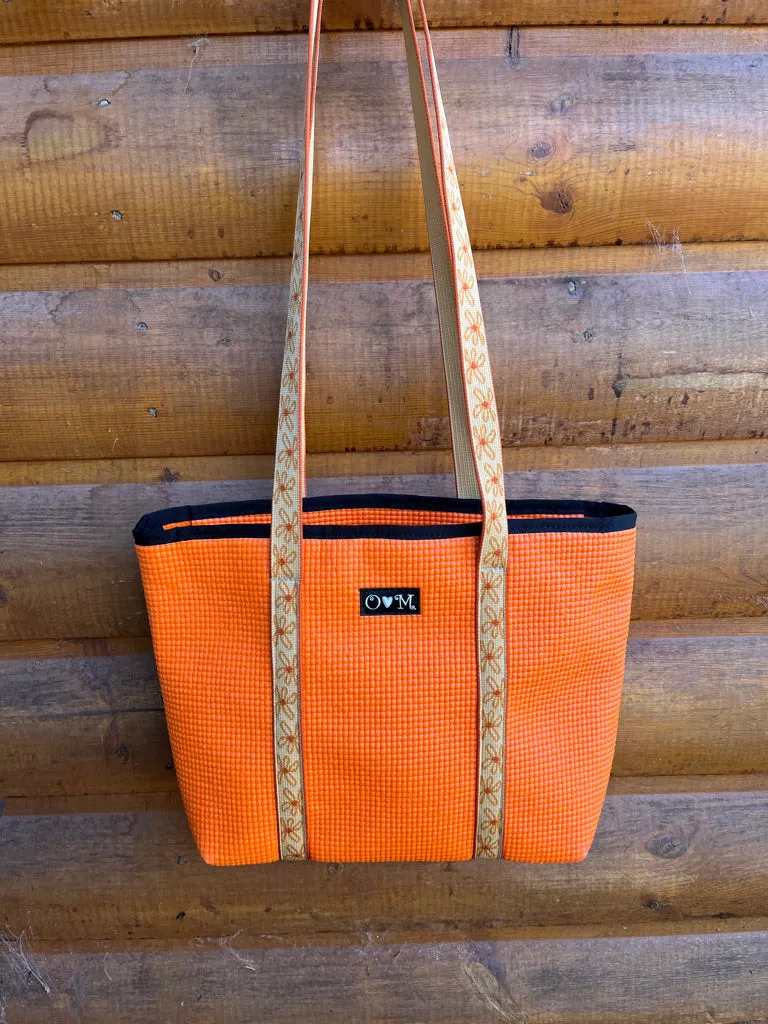 OM Tote-Orange Zip Top