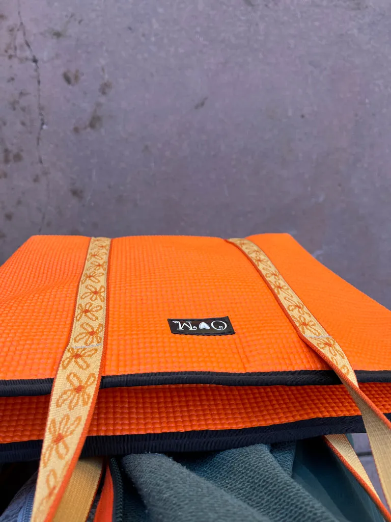 OM Tote-Orange Zip Top
