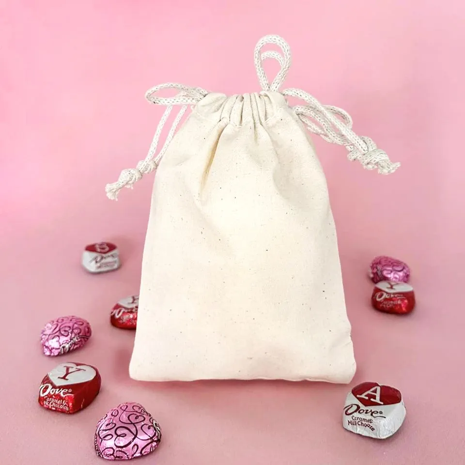 Personalized Valentine's Day Small Gift Bags - Calligraphy Designs