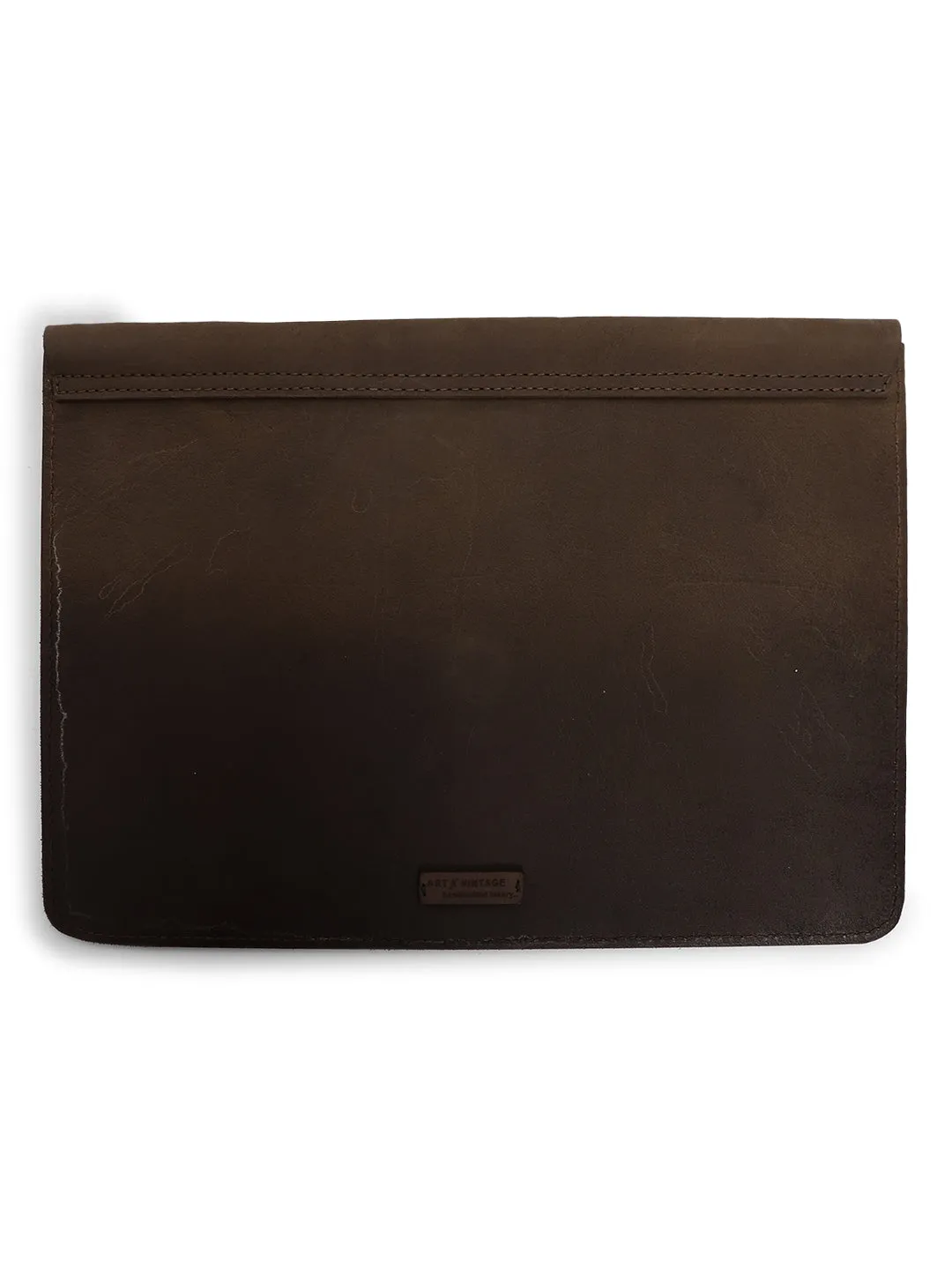 Prestige Olive Leather Laptop Sleeves