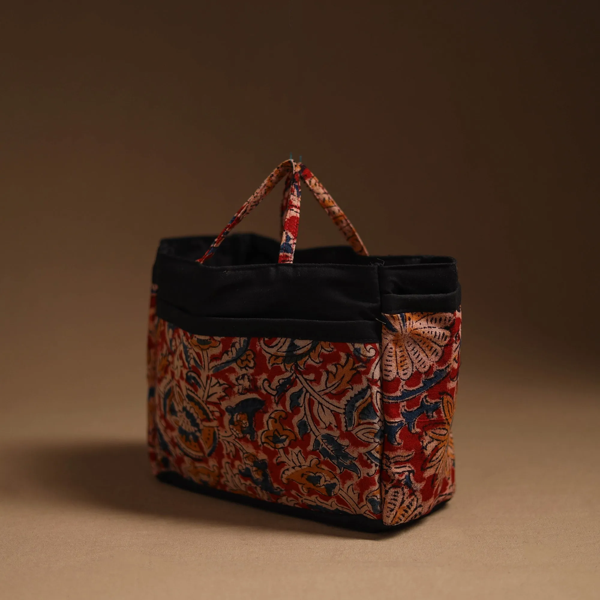 Red - Handcrafted Cotton Cosmetic/Toiletry Bag 06