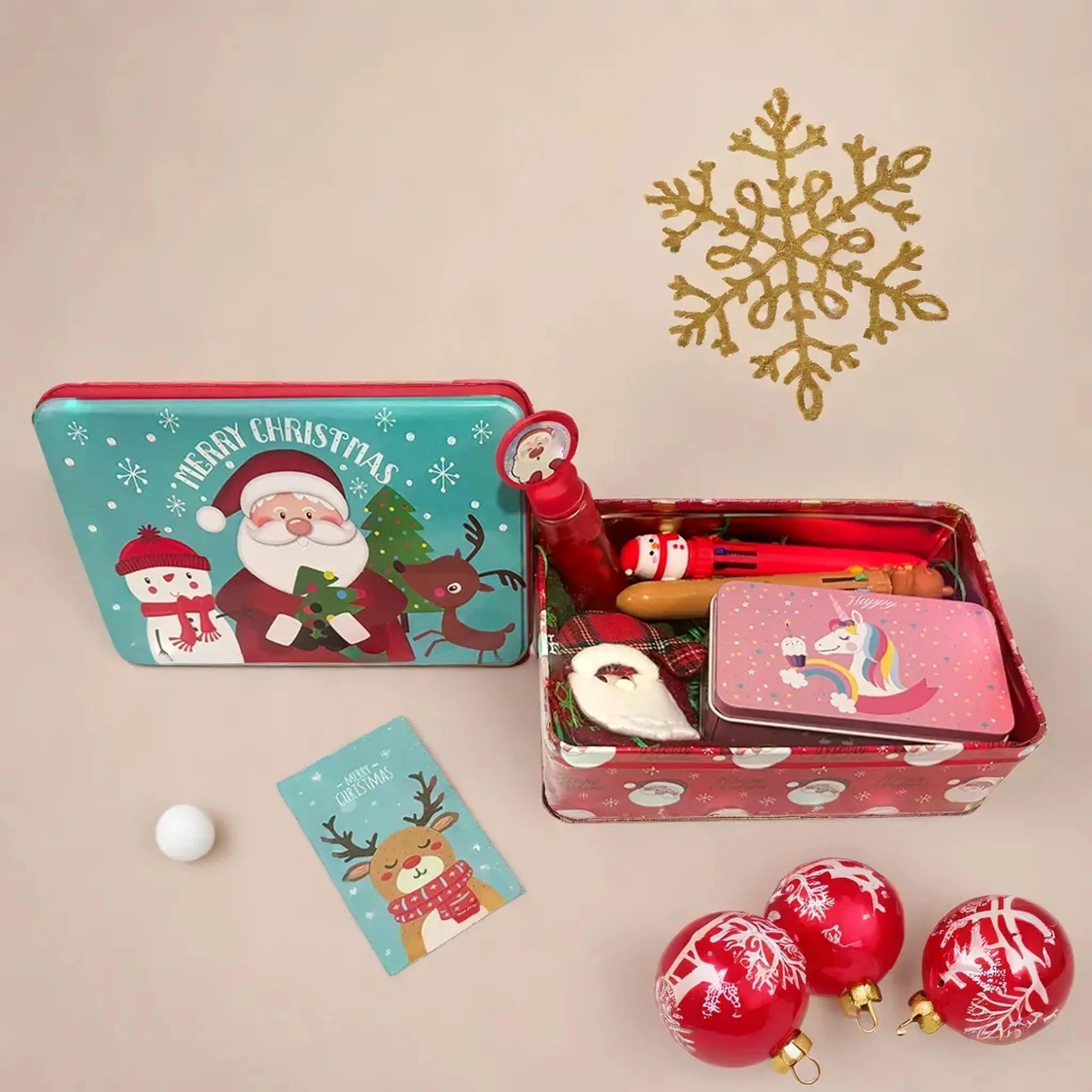 Snaxup Santa Tin Gift Box