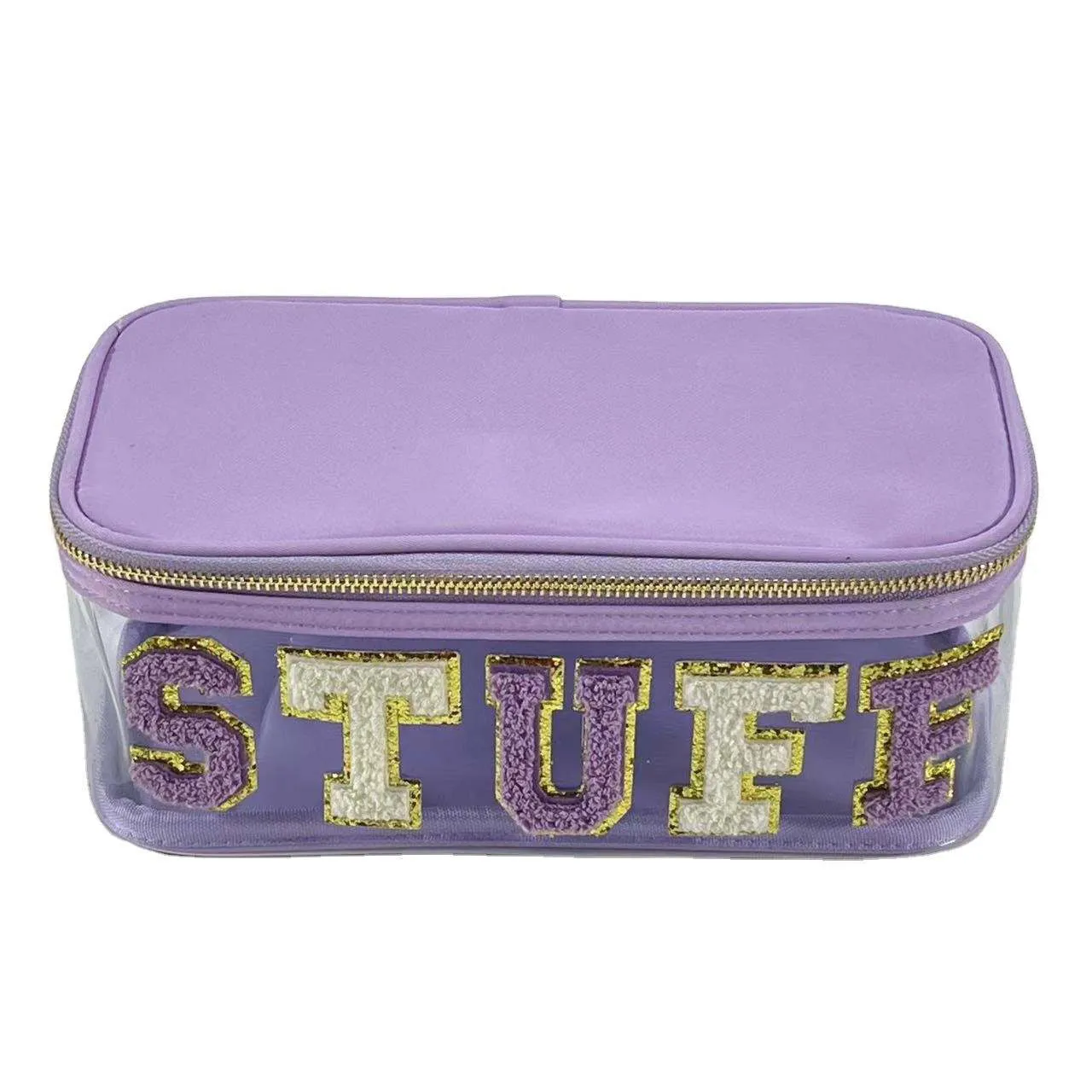 Waterproof Clear PVC Zipper Toiletry/ Cosmetic Bag - Assorted Colors